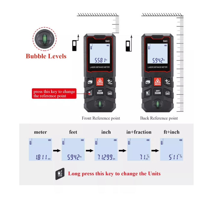 METRO DIGITAL LASER DE ALTA POSICION